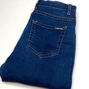 LIKE NEW BEBE LACE UP SKINNY JEANS 27x28 RETRO BEBE STYLE 😎